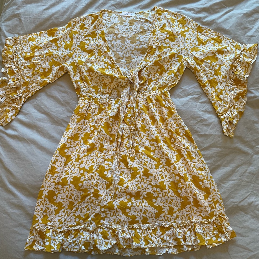 Yellow beach dress
